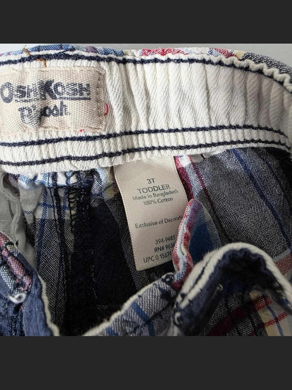 OshKosh B'gosh Multicolor Plaid Shorts - Blue, Red, Yellow, White